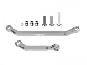 GPM SCX30/162 7075 T6 ALLOY TIE ROD LINK & DRAG LINK SET AXI-3307 FOR AXIAL 1/30 SCX30 CRAWLER FORD BRONCO AXI-2048 JEEP WRANGLER JLU AXI-2261 - GUN SILVER - SCX30/162-GS