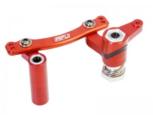 7075 ALUMINUM STEERING SAVER ASSEMBLY AR340060 ARA340207 FOR 1/8 KRATON V6 EXB NOTORIOUS V6 TYPHON 6S BLX - RED - RS-AR34007385/RE