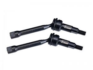 GPM SCX30/20FRS 4140 STEEL DRIVE CVD AXI-3324 AXI-3320 FOR AXIAL 1/30 SCX30 FORD BRONCO SCX30 JEEP WRANGLER JLU SCX30 CHEVROLET K10 - SCX30/20FRS-BK