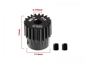 40Cr STEEL MOTOR PINON GEAR M0.5 3.175  13T - 23T - MG321T/0.5M