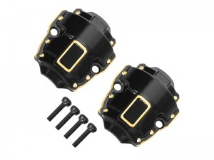 BRASS FRONT & REAR GEAR DIFF COVER RER41717 FOR 1/32 RED CAT RACING ASCENT 32 CRAWLER - RS-ASC3202/BR