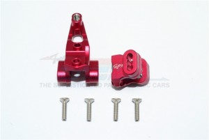 ALUMINUM FRONT AXLE MOUNT SET FOR SUSPENSION LINKS 1/10 TRX4 DEFENDER TRAIL CRAWLER - Red - TRX4008-R