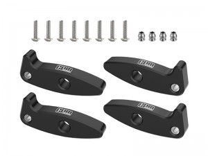 GPM SCX30/2830 7075 ALLOY FLEX BLADES EXTENSIONS DROOP FLEX MOD FOR AXIAL 1/30 SCX30 FORD BRONCO SCX30 JEEP WRANGLER JLU SCX30 CHEVROLET K10 - SCX30/2830-BK