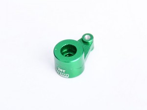 GPM SCX30/28TSH 7075 ALLOY STEERING HORN 28T SERVO SAVER  - AXI-3755 FOR AXIAL RACING 1/30 SCX-30 CRAWLER FORD BRONCO JEEP WRANGLER CHEVROLET K10 AXI-2048 - GREEN - SCX30/28TSH-G