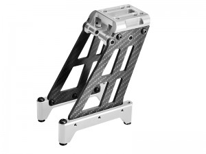 GPM MAOX025A 7075 ALLOY CARBON FIBER CENTER TOWER ARA320582 FOR ARRMA 1/5 OUTCAST KRATON 8S EXB 8S MONSTER - SILVER - MAOX025A-S