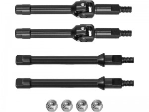 STEEL FRONT CVD DRIVESHAFT REAR SHAFT AXI-3324 AXI-3320 FOR 1/30 AXIAL RACING SCX30 MINI CRALWER CHEVROLET K10 FORD BRONCO JEEP WRANGLER JLU AXI-2260  ... - RS-AXI332024CVD/BR