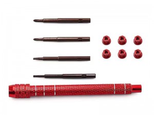 ALUMINUM MULTI FUNCTION SETUP STAR PHILIP WRENCH M2 LOCK NUT FOR AXIAL 1/30 SCX30 MINI CRAWLER - RS-AXI3328/RE