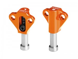 GPM H10088F 7075 ALLOY MACHINED BUMP STOPS VPS08850 FOR VANQUISH 1/10 H10 OPTIC YOKOHAMA RTR SPARCO RTR VS4-10 VPS09027 - ORANGE - H10088F-OR