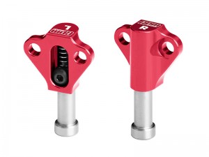 GPM H10088F 7075 ALLOY MACHINED BUMP STOPS VPS08850 FOR VANQUISH 1/10 H10 OPTIC YOKOHAMA RTR SPARCO RTR VS4-10 VPS09027 - RED - H10088F-R