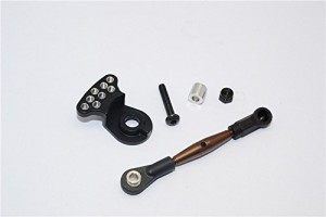 GPM GF160STM SPRING STEEL MODIFIED ANTI-THREAD  STEERING TIE ROD WITH SERVO HORN TAMIYA GF-01 - GF160STM-BK