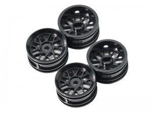 ALUMINUM 7075 0.7INCH 21 X 11mm RIM SET For 1/30 AXIAL RACING SCX30 CHEVROLET K10 FORD BRONCO JEEP WRANGLER JLU AXI-2260 AXI-2048 AXI-2261 CRAWLER - RS-WH2111A/BK