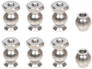 TITANIUM TC4 TIE ROD BALL STUD ARA330554 FOR 1/7 ARRMA BIG ROCK FELONY FIRETEAM INFRACTION LIMITLESS MOJAVE 1/8 KRATON NOTORIOUS TYPHON 6S BLX - RS-ARA330554V5/TC4