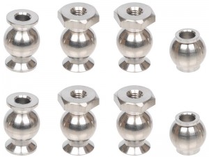 TITANIUM TC4 TIE ROD BALL STUD ARA-2051 FOR 1/8 ARRMA KRATON NOTORIOUS V6 BLX ARA8608V6 ARA8611V6 ARA8708V6 - RS-ARA2051/TC4