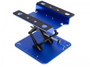 ALUMINUM ADJUSTABLE SETTING STAND HOLDER FOR 1/18 1/24 1/30 TRAXXAS TRX-4M AXIAL RACING SCX24 SCX30 CRAWLER TRUCK - ST-033/BU