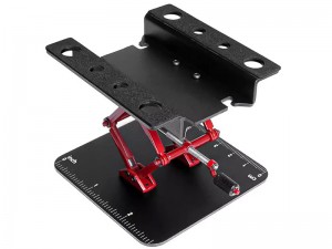 ALUMINUM ADJUSTABLE SETTING STAND HOLDER FOR 1/18 1/24 1/30 TRAXXAS TRX-4M AXIAL RACING SCX24 SCX30 CRAWLER TRUCK - ST-033/BK
