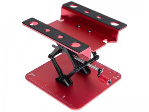 ALUMINUM ADJUSTABLE SETTING STAND HOLDER FOR 1/18 1/24 1/30 TRAXXAS TRX-4M AXIAL RACING SCX24 SCX30 CRAWLER TRUCK - ST-033/RE
