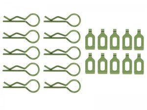 34mm BODY CLIP W. ALUMINUM MOUNT FOR 1/8 RC CAR - RS-BC02/GR