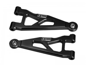 GPM MAKM055 7075 ALLOY FRONT LOWER SUSPENSION ARMS ARA-2674 FOR ARRMA 1/16 MINI KRATON 3S ARA2508S ARA2508 - BLACK - MAKM055-BK