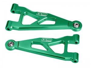 GPM MAKM055 7075 ALLOY FRONT LOWER SUSPENSION ARMS ARA-2674 FOR ARRMA 1/16 MINI KRATON 3S ARA2508S ARA2508 - GREEN - MAKM055-G