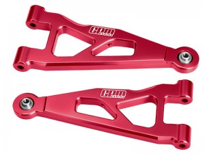 GPM MAKM055 7075 ALLOY FRONT LOWER SUSPENSION ARMS ARA-2674 FOR ARRMA 1/16 MINI KRATON 3S ARA2508S ARA2508 - RED - MAKM055-R
