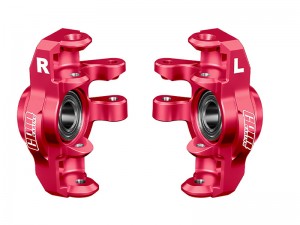 GPM 7075 ALLOY FRONT STEERING BLOCKS ARA-2676 FOR ARRMA 1/16 MINI KRATON 3S ARA2508S ARA2508 - RED - MAKM021-R