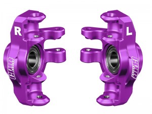 GPM 7075 ALLOY FRONT STEERING BLOCKS ARA-2676 FOR ARRMA 1/16 MINI KRATON 3S ARA2508S ARA2508 - PURPLE - MAKM021-P