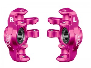 GPM 7075 ALLOY FRONT STEERING BLOCKS ARA-2676 FOR ARRMA 1/16 MINI KRATON 3S ARA2508S ARA2508 - PINK - MAKM021-PK