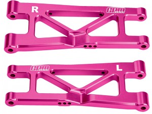 GPM MAKM056 7075 ALLOY REAR LOWER SUSPENSION ARMS ARA-2675 FOR ARRMA 1/16 MINI KRATON 3S ARA2508S ARA2508 - PINK - MAKM056-PK