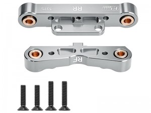 GPM MAK008N/V1 7075-T6 ALLOY REAR LOWER SUSPENSION MOUNT AR330378 AR330379 FOR ARRMA 1/8 KRATON OUTCAST TALION NOTORIOUS TYPHON 1/7 INFRACTION LIMITLESS MOJAVE FELONY 6S BLX - SILVER - MAK009N/V1-S