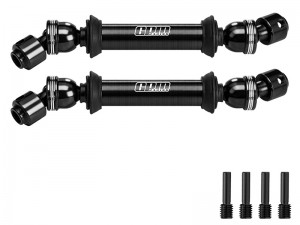 GPM SCJ037S ALLOY 6061 CENTER CVD DRIVE SHAFT AXI-2063 FOR AXIAL 1/10 SCX10 III JEEP CJ-7 SCX10 PRO CRAWLER AXI03008V2 AXI03028 - SCJ037S-BK