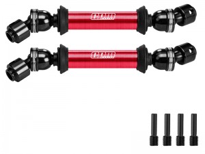 GPM SCJ037S ALLOY 6061 CENTER CVD DRIVE SHAFT AXI-2063 FOR AXIAL 1/10 SCX10 III JEEP CJ-7 SCX10 PRO CRAWLER AXI03008V2 AXI03028 - RED - SCJ037S-R