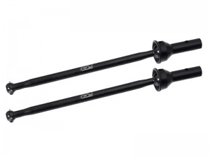 STEEL 40CrMo FRONT / REAR CVD DRIVE SHAFT AR310455 AR310456 FOR ARRMA 1/7 FELONY INFRACTION LIMITLESS 1/8 TYPHON 6S BLX - RS-AR310455/BK
