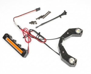 CARBON FIBER FRONT & REAR LED SPOTLIGHT BAR 3CH CONTROL ARA320632 FOR 1/10 RC OUTCAST 4S V2.5 ARA4410V2 - TYPE B - RS-ARA320632/LED2