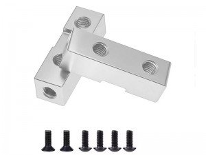 ALUMINUM SERVO MOUNT A4 0005164 FOR TAMIYA 1/12 CW-01 LUNCH BOX MIDNIGHT PUMPKIN - SILVER - RS-TA0005164/SI