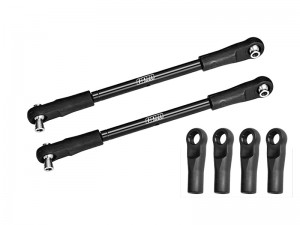 GPM TXM162S STEEL ADJUSTABLE FRONT STEERING TOE LINKS - 157-162mm 7748X For TRAXXAS X-MAXX 6S 8S X-MONSTER BIGFOOT  1/6 FUNCO PRO 8S 77076-4 77086-4 1 ... - TXM162S-BK