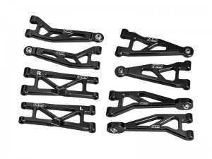 GPM MAKM4567 ALLOY FRONT & REAR SUSPENSION ARM SET ARA-2674 ARA-2675 For ARRMA 1/16 ARRMA MINI KRATON 3S ARA2508S ARA2508 - MAKM4567-BK