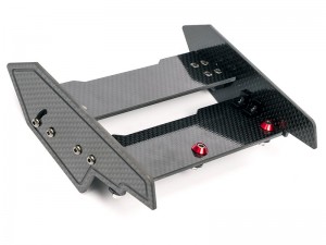 CARBON FIBER ADJUSTABLE WING MOUNT ARA480049 FOR ARRMA 1/8 1/8 INFRACTION 223S 3S ARA4315V4 ARA4315V3 - RS-ARA480049/BK