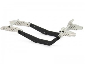 CARBON FIBER ALUMINUM 7075 FRAME RAILS CHASSIS AXI-3308 FOR AXIAL SCX-30 CRAWLER K10 JEEP WRANGLER  FORD BRONCO AXI-2260 AXI-2261 AXI-2048 - RS-AXI3308/SI