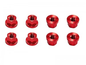 ALUMINUM M2 WHEEL LOCK NUT 8pcs AXI-3328 FOR AXIAL RACING 1/30 SCX-30 MINI CRAWLER FORD BRONCO / JEEP WRANGLER JLU / K10 - RS-AXI-3328/RE
