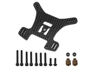 CARBON FIBER FRONT / REAR SHOCK TOWER IF704 IF705 FOR 1/8 KYOSHO MP11 BUGGY 33028 - RS-IF705/BK