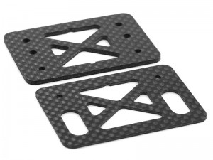 CARBON FIBER ADJUSTABLE WING MOUNT PLATE FOR 1/8 KYOSHO MP11 BUGGY 33028 - RS-IF735/BK