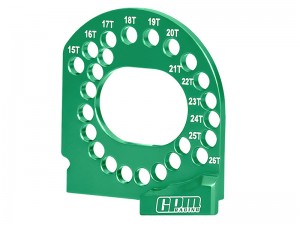 7075 ALLOY MOTOR PLATE 15T-26T FOR TRAXXAS MINI XRT MINI MAXX MINI SLASH MINI RALLY VXL - GREEN - XRTM018-G
