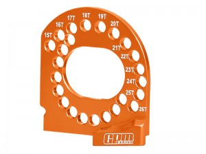 7075 ALLOY MOTOR PLATE 15T-26T FOR TRAXXAS MINI XRT MINI MAXX MINI SLASH MINI RALLY VXL - ORANGE - XRTM018-OR