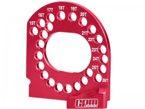 7075 ALLOY MOTOR PLATE 15T-26T FOR TRAXXAS MINI XRT MINI MAXX MINI SLASH MINI RALLY VXL - RED - XRTM018-R