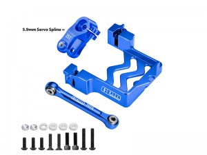 GPM TXMS024A ALUMINUM SERVO MOUNT TIE ROD SERO HORN - 25T 8947 FOR  TRAXXAS 1/10 MAXX / WIDEMAXX 2.0 / 1/8 MAXX SLASH 6S - TXMS024A-B
