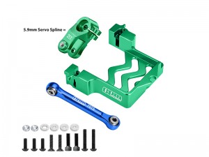 GPM TXMS024A ALUMINUM SERVO MOUNT TIE ROD SERO HORN - 25T 8947 FOR  TRAXXAS 1/10 MAXX / WIDEMAXX 2.0 / 1/8 MAXX SLASH 6S - TXMS024A-G