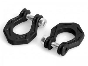 METAL BUMPER TOW HOOK FOR 1/7 1/8 1/10 AXIAL SCX-10 TRAXXAS TRX-4 CRAWLER TRUCK - BLACK - RS-RS-CA13/BK