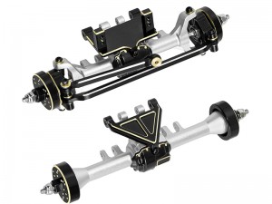 ALUMINUM FRONT & REAR BRASS COUNTER WEIGHT AXLE RER41717 RER41720 FOR 1/32 RED CAT RACING ASCENT ... - RS-RER41717/SI