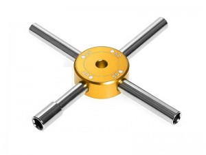 ALUMINUM 4 In 1 CROSS HEX WRENCH DRIVER 4.0 5.0 5.5 6.0mm - RS-ST027/GO