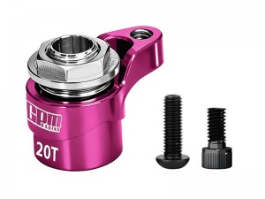 GPM MAKM020TSH 7075 ALLOY  20T SERVO SAVER For ARRMA 1/16 MINI KRATON 3S / MOJAVE GRANITE TYPHON QUAKE GORGON Grom / LOSI 1/12 NASCAR ASPHALT LATE CAR - PINK - MAKM020TSH-PK